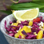 Veganer Rotkohl-Salat mit Mango